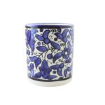 Tasse bemalt blau, 10cm