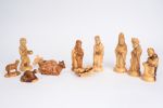 Krippenfiguren, ~13 cm, 12 Teile