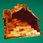 Krippenstall, ~34x24x20 cm, Grundplatte faltbar
