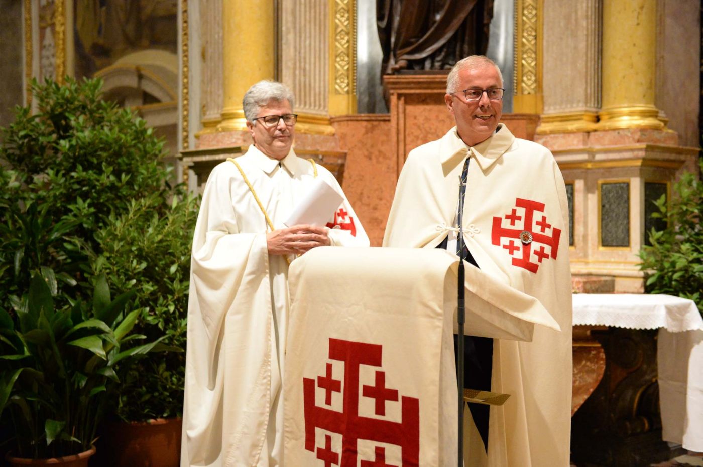 Statthalter Andreas Leiner, Leitender Komtur Martin Partilla (re.).